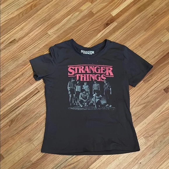 MAD Engine Black Stranger Things Tee - Picture 1 of 5